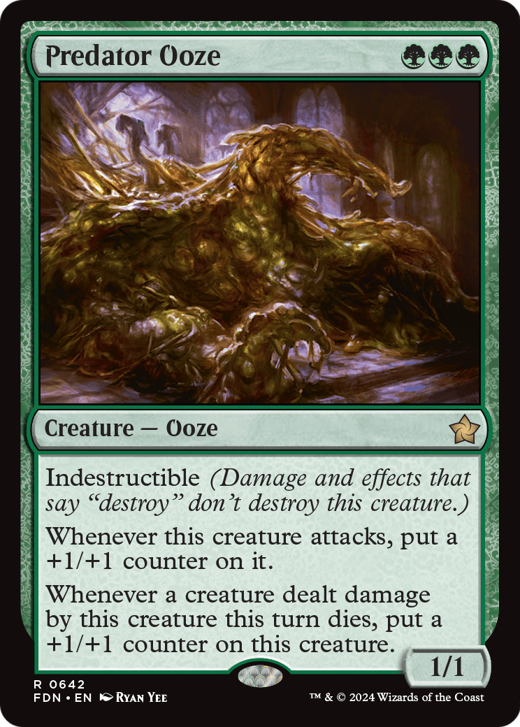 Predator Ooze (FDN-642) [Foundations] MTG Single Wizards of the Coast