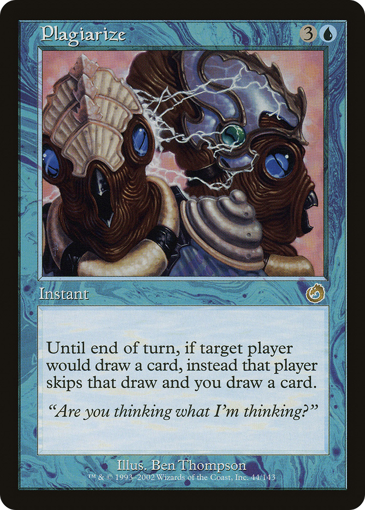 Plagiarize (TOR-044) [Torment] MTG Single Wizards of the Coast