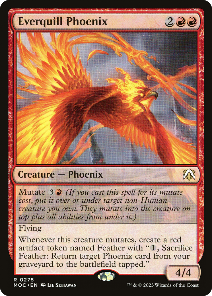 Everquill Phoenix (MOC-275) [March of the Machine Commander] MTG Single Wizards of the Coast