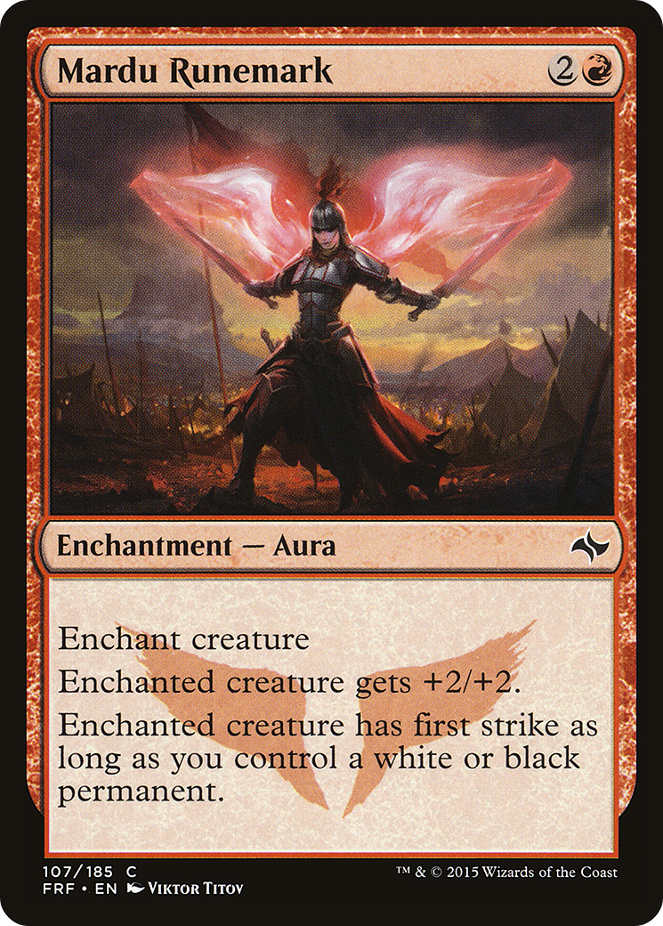 Mardu Runemark (FRF-107) [Fate Reforged] Foil MTG Single Wizards of the Coast