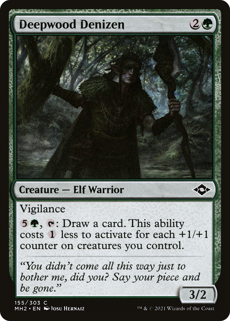 Deepwood Denizen (MH2-155) [Modern Horizons 2] MTG Single Wizards of the Coast