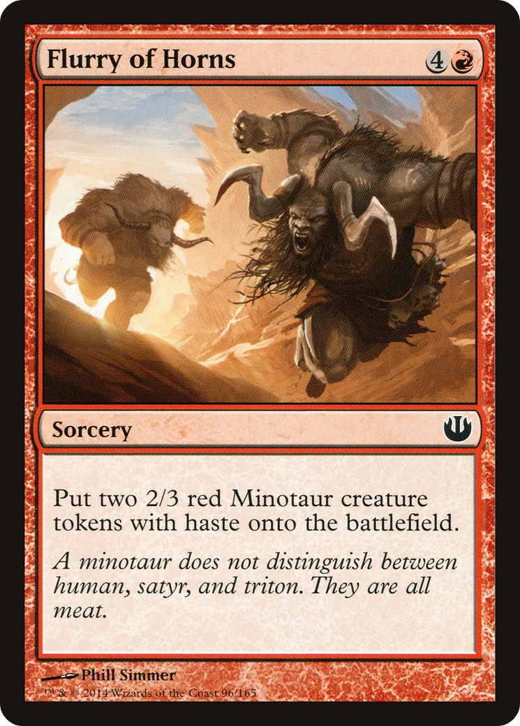 Flurry of Horns (JOU-096) [Journey into Nyx] Foil MTG Single Wizards of the Coast