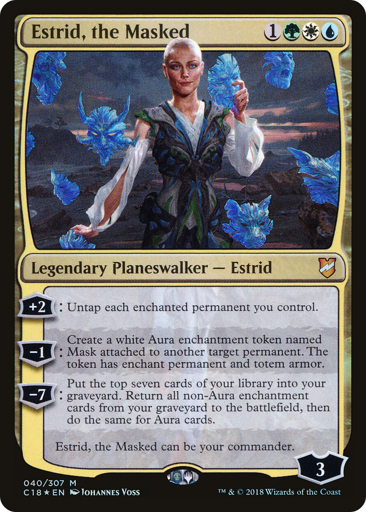 Estrid, the Masked (C18-040) [Commander 2018] Foil MTG Single Wizards of the Coast