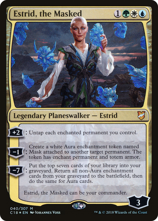 Estrid, the Masked (C18-040) [Commander 2018] Foil MTG Single Wizards of the Coast