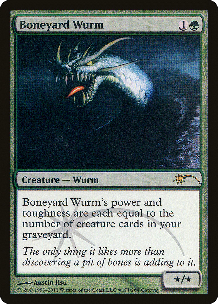 Boneyard Wurm (WPN-084) [Misc] Wizards Play Network 2011 Foil MTG Single Wizards of the Coast