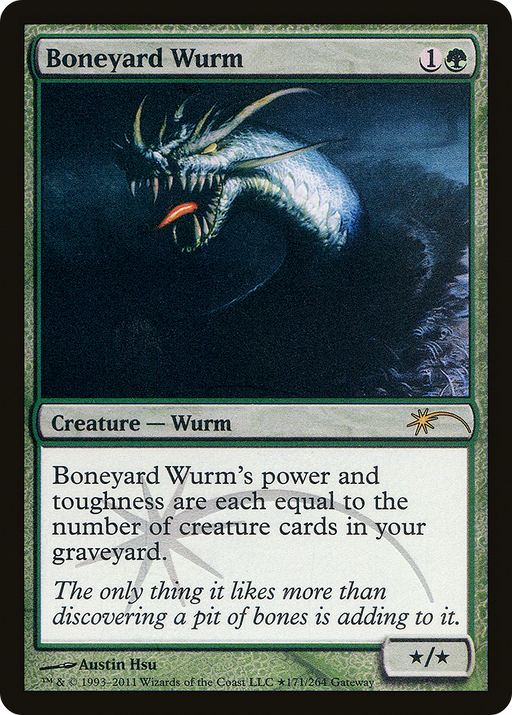 Boneyard Wurm (WPN-084) [Misc] Wizards Play Network 2011 Foil MTG Single Wizards of the Coast