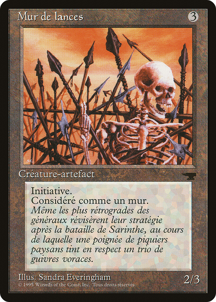 Wall of Spears (REN-166) [Renaissance] MTG Single Wizards of the Coast
