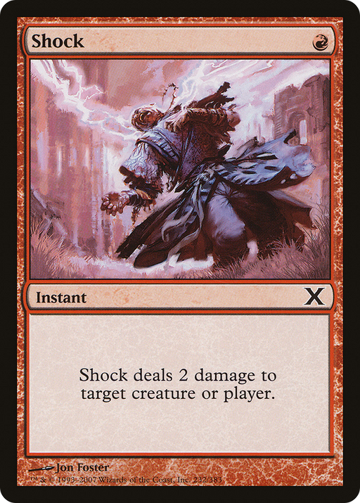 Shock (10E-232) [Tenth Edition] MTG Single Wizards of the Coast