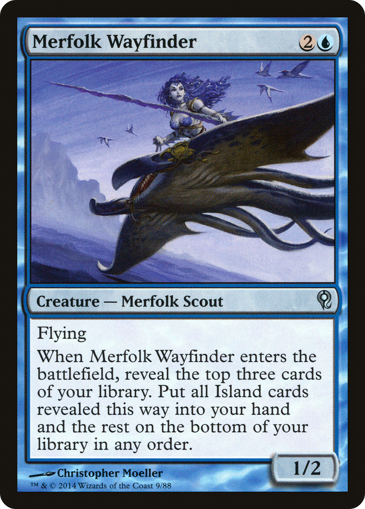 Merfolk Wayfinder (DDM-009) [Misc] Duel Decks: Jace vs. Vraska MTG Single Wizards of the Coast