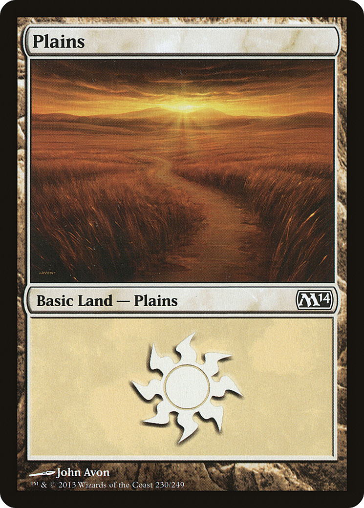 Plains (230) (M14-230) [Magic 2014] MTG Single Wizards of the Coast