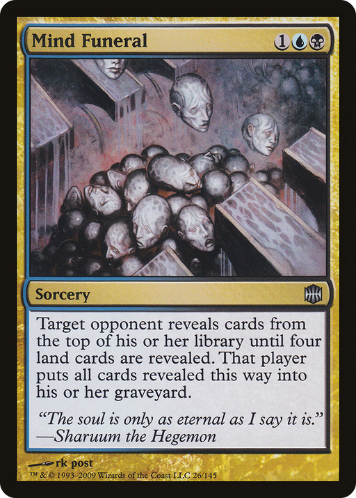 Mind Funeral (ARB-026) [Alara Reborn] Foil MTG Single Wizards of the Coast