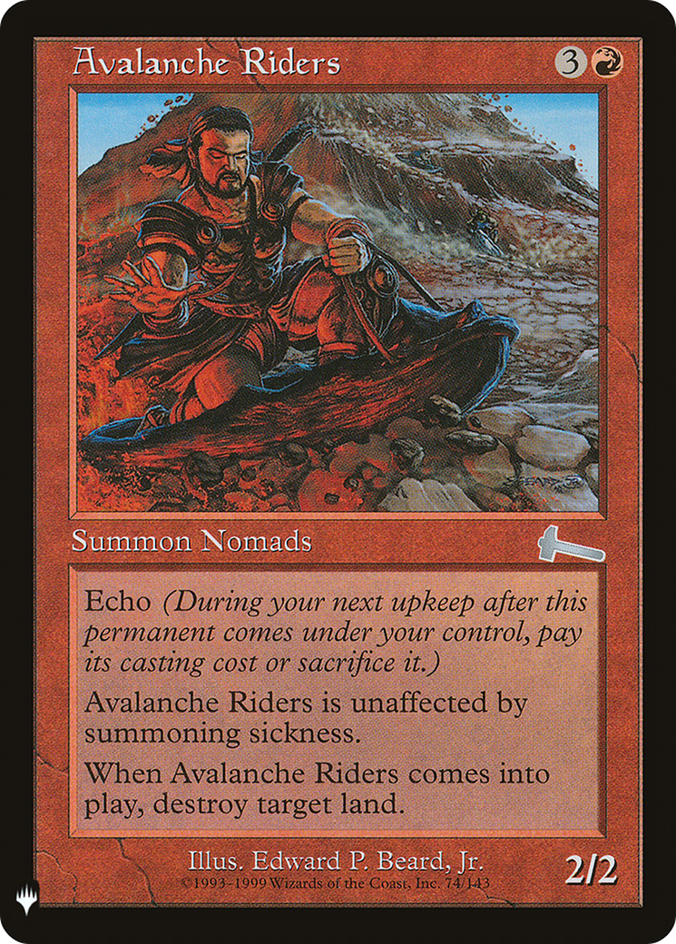 Avalanche Riders (LIST-ULG-74) [Mystery Booster] The List MTG Single Wizards of the Coast