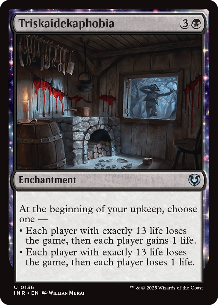 Triskaidekaphobia (INR-136) [Innistrad Remastered] Foil MTG Single Wizards of the Coast