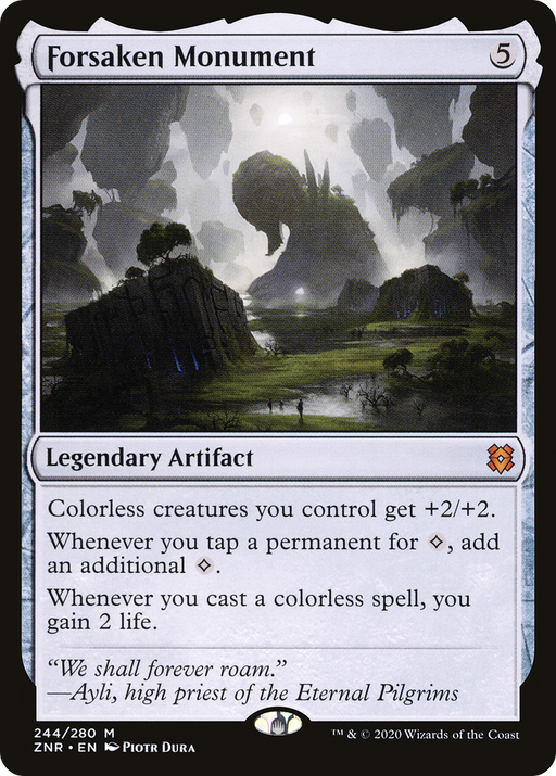 Forsaken Monument (ZNR-244) [Zendikar Rising] MTG Single Wizards of the Coast