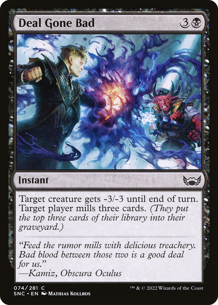 Deal Gone Bad (SNC-074) [Streets of New Capenna] Foil MTG Single Wizards of the Coast