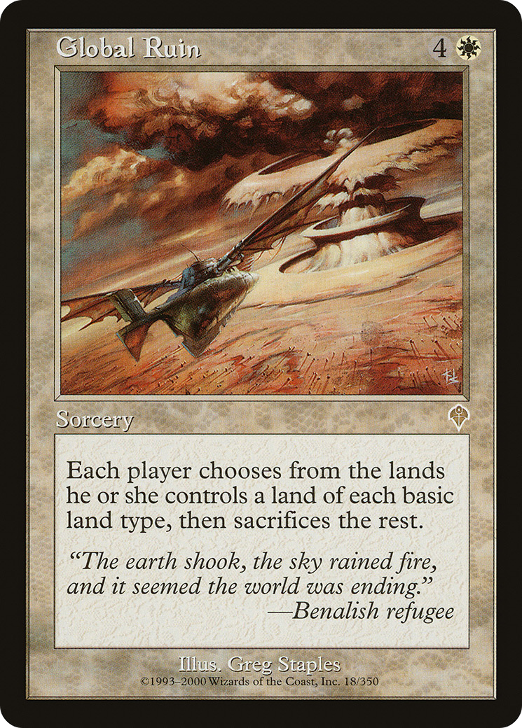 Global Ruin (INV-018) [Invasion] MTG Single Wizards of the Coast