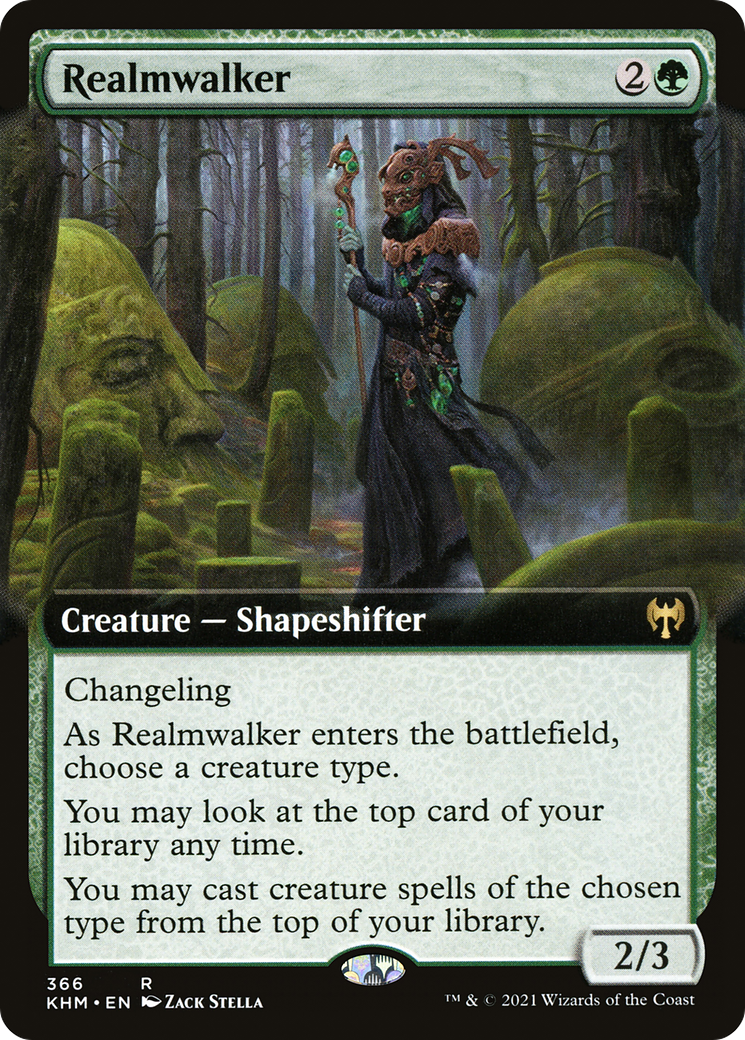 Realmwalker (KHM-366) [Kaldheim] (Extended Art) Foil MTG Single Wizards of the Coast