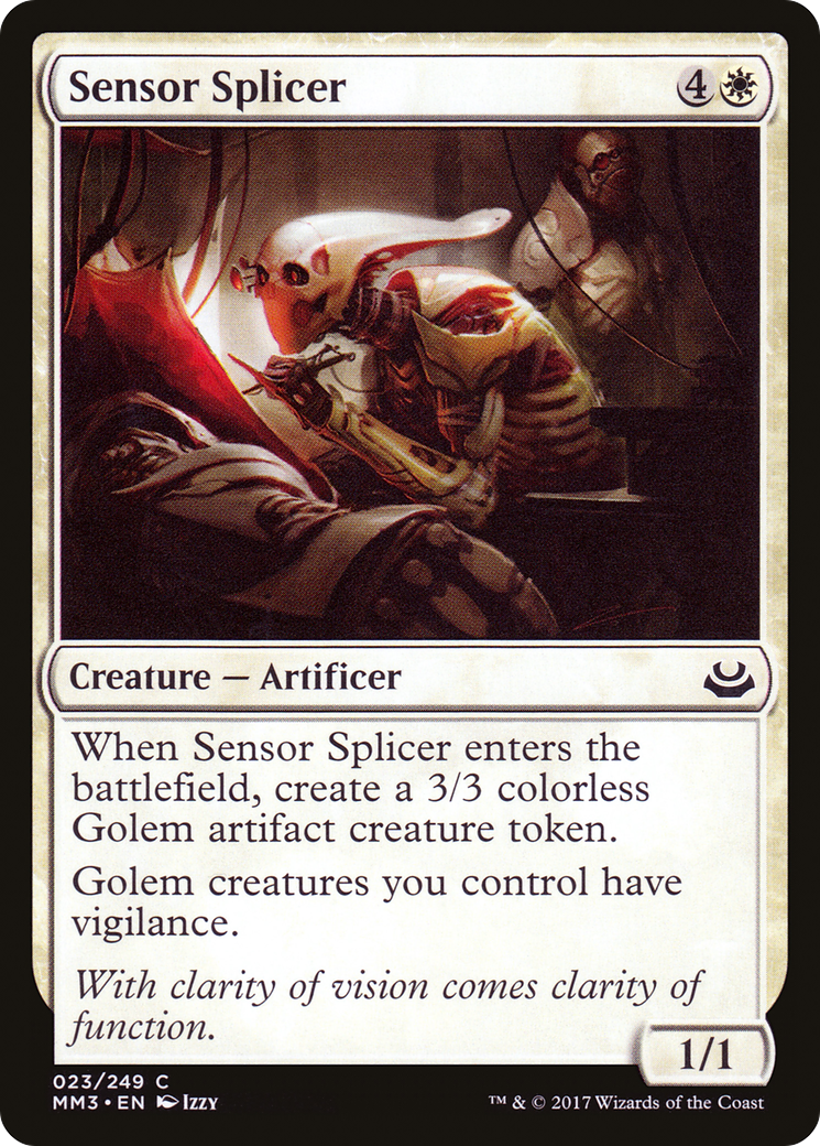Sensor Splicer (MM3-023) [Modern Masters 2017] MTG Single Wizards of the Coast