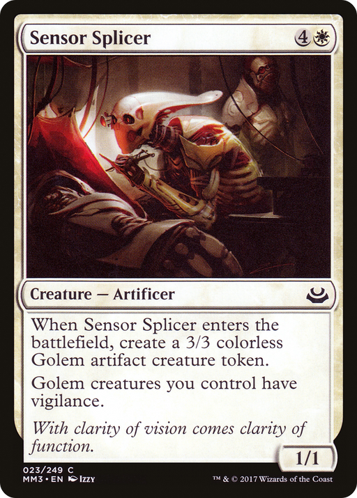 Sensor Splicer (MM3-023) [Modern Masters 2017] Foil MTG Single Wizards of the Coast