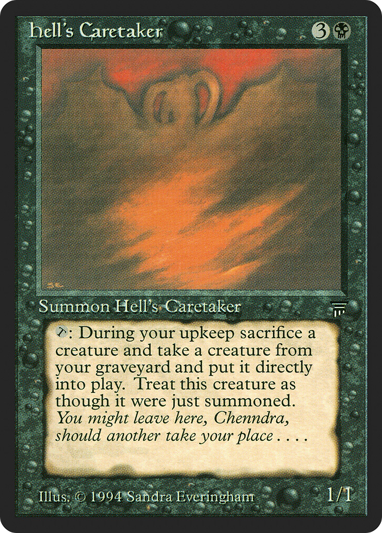 Hell's Caretaker (LEG-) [Oldschool] Legends MTG Single Wizards of the Coast
