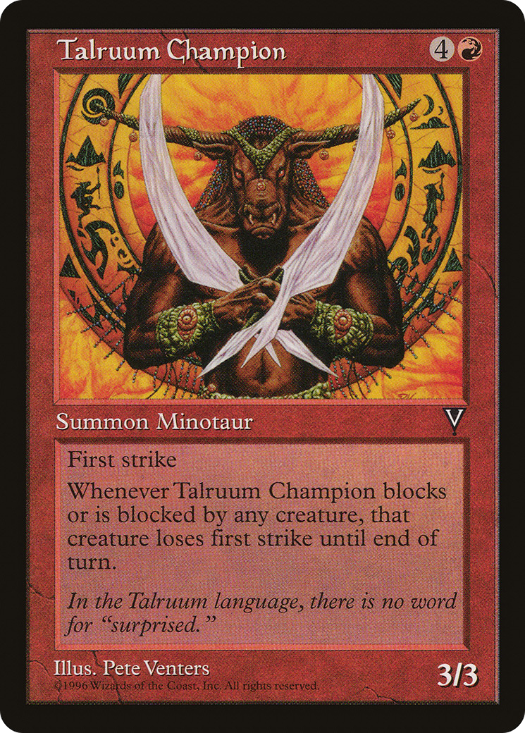Talruum Champion (VIS-) [Visions] MTG Single Wizards of the Coast