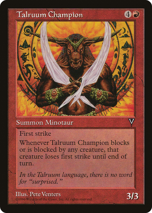 Talruum Champion (VIS-) [Visions] MTG Single Wizards of the Coast