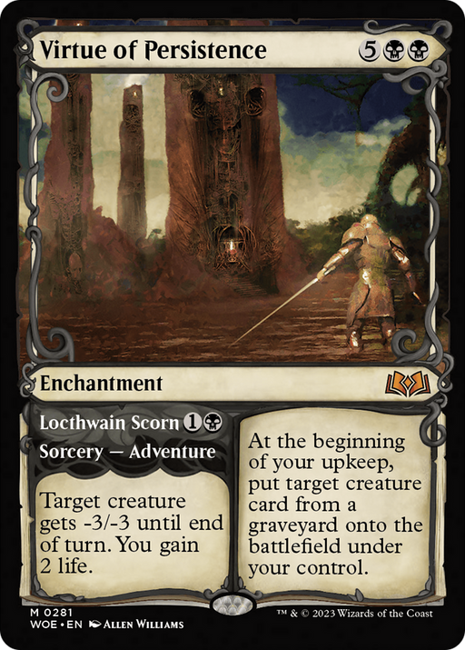 Virtue of Persistence (WOE-281) [Wilds of Eldraine] (Showcase) MTG Single Wizards of the Coast