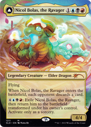 Nicol Bolas, the Ravager (Display Commander) - Thick Stock (SLD-1211) [Secret Lair] Drop (Borderless) MTG Single Wizards of the Coast