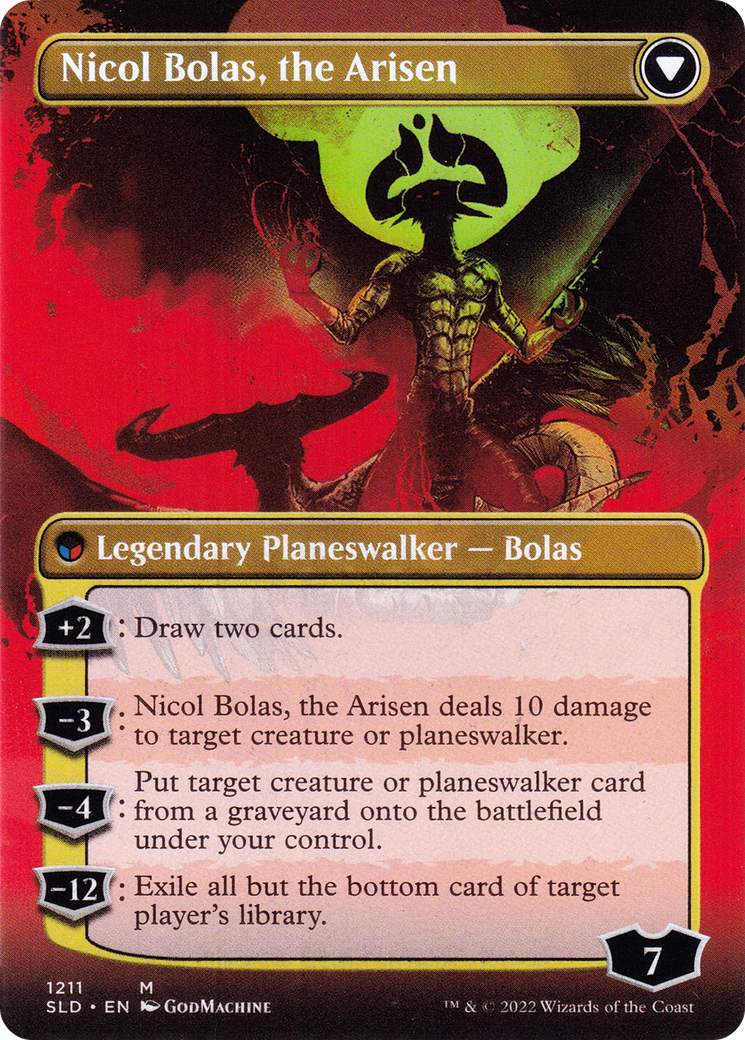 Nicol Bolas, the Ravager (Display Commander) - Thick Stock (SLD-1211) [Secret Lair] Drop (Borderless) MTG Single Wizards of the Coast