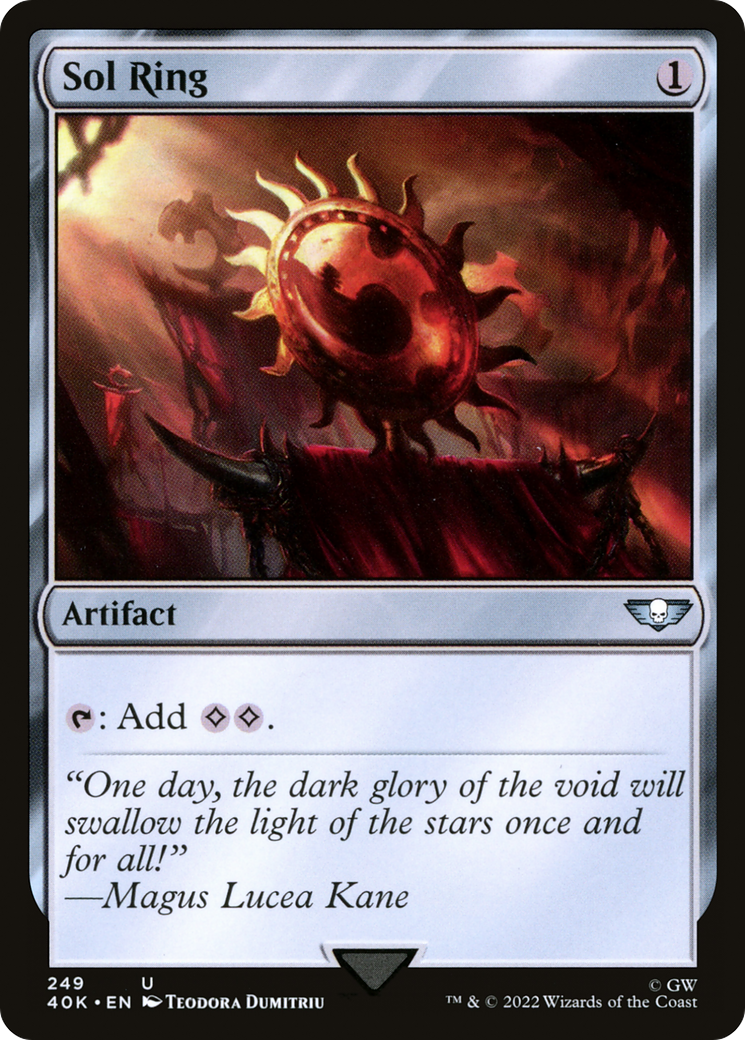 Sol Ring (40K-249) [Warhammer 40,000 Commander] MTG Single Wizards of the Coast