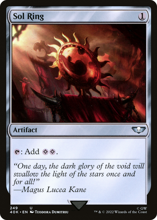 Sol Ring (40K-249) [Warhammer 40,000 Commander] MTG Single Wizards of the Coast