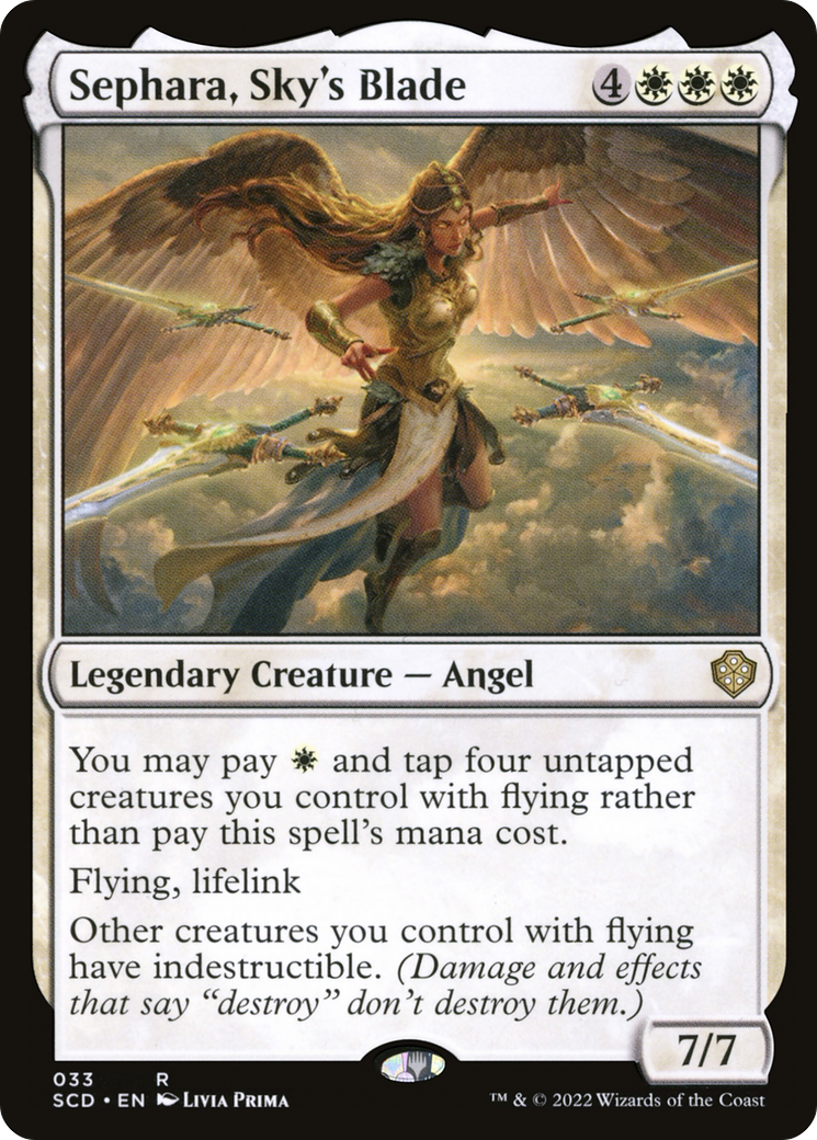 Sephara, Sky's Blade (SCD-033) [Starter Commander Decks] MTG Single Wizards of the Coast