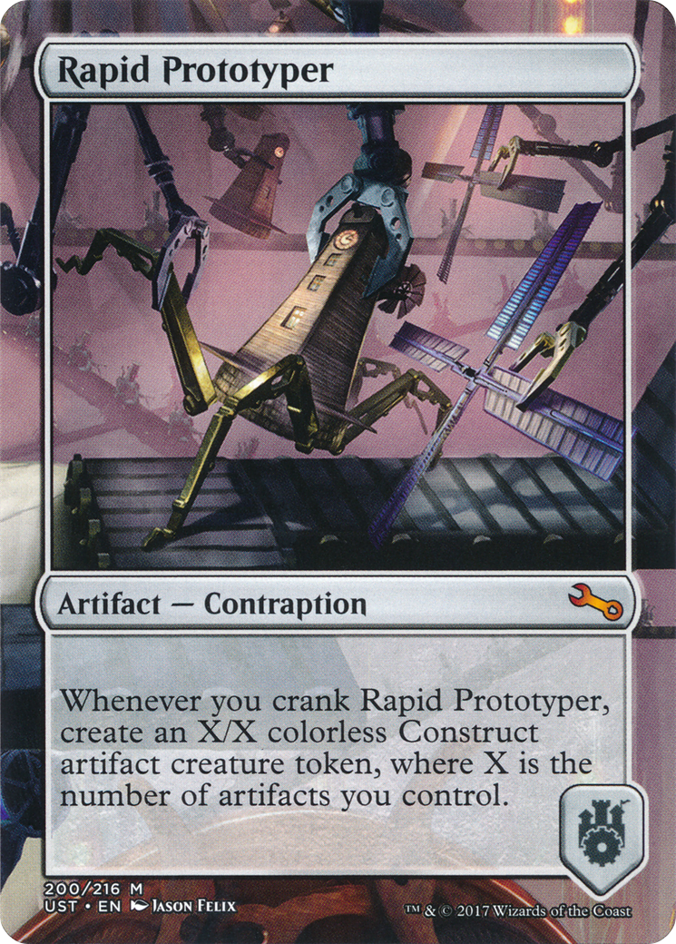 Rapid Prototyper (UST-200) [Unstable] (Borderless) Foil MTG Single Wizards of the Coast