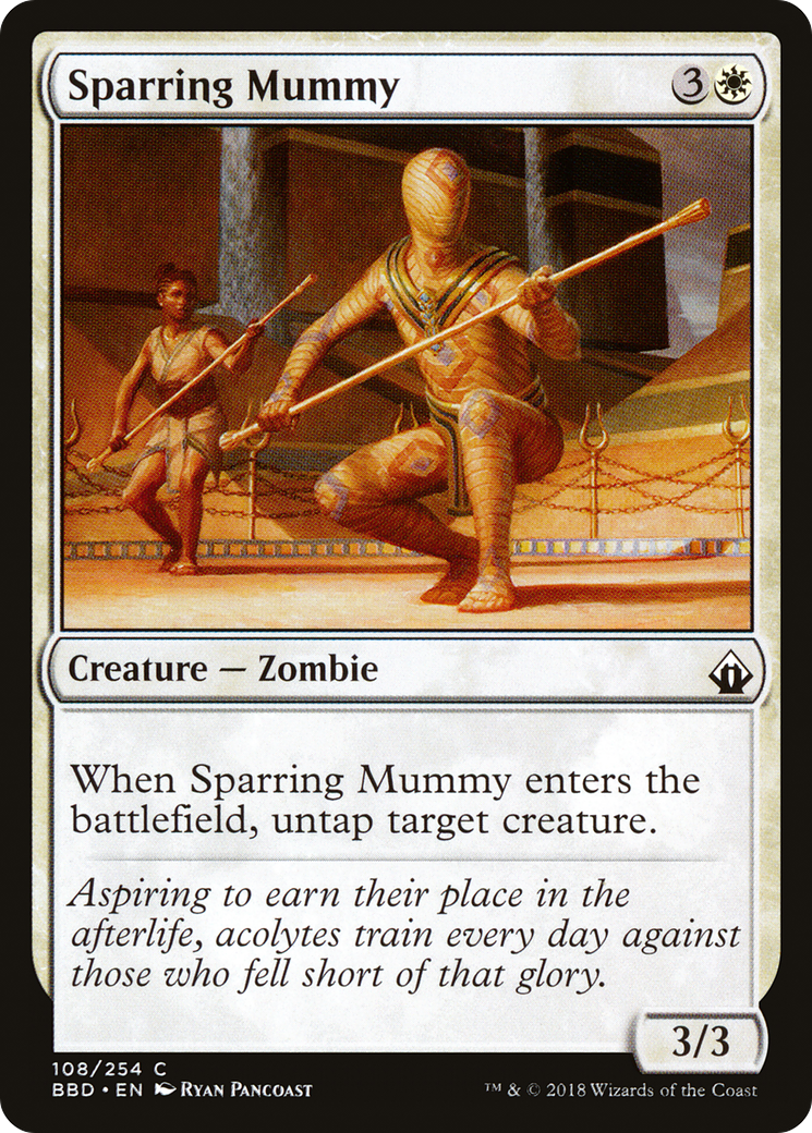 Sparring Mummy (BBD-108) [Battlebond] Foil MTG Single Wizards of the Coast
