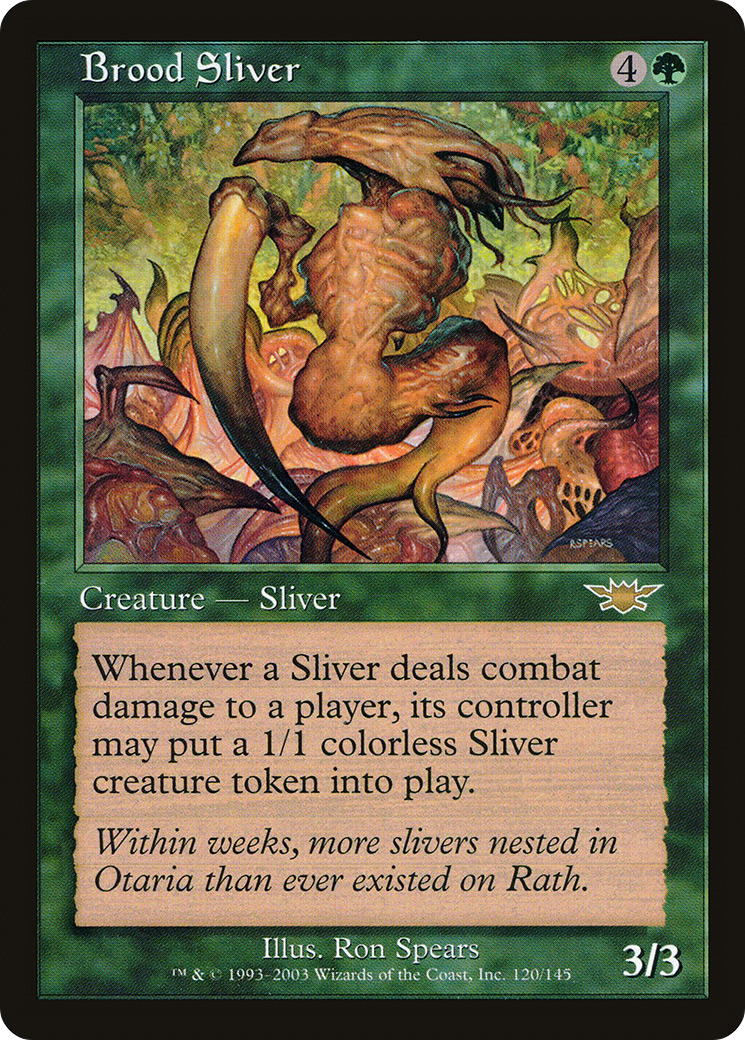 Brood Sliver (LGN-120) [Legions] MTG Single Wizards of the Coast