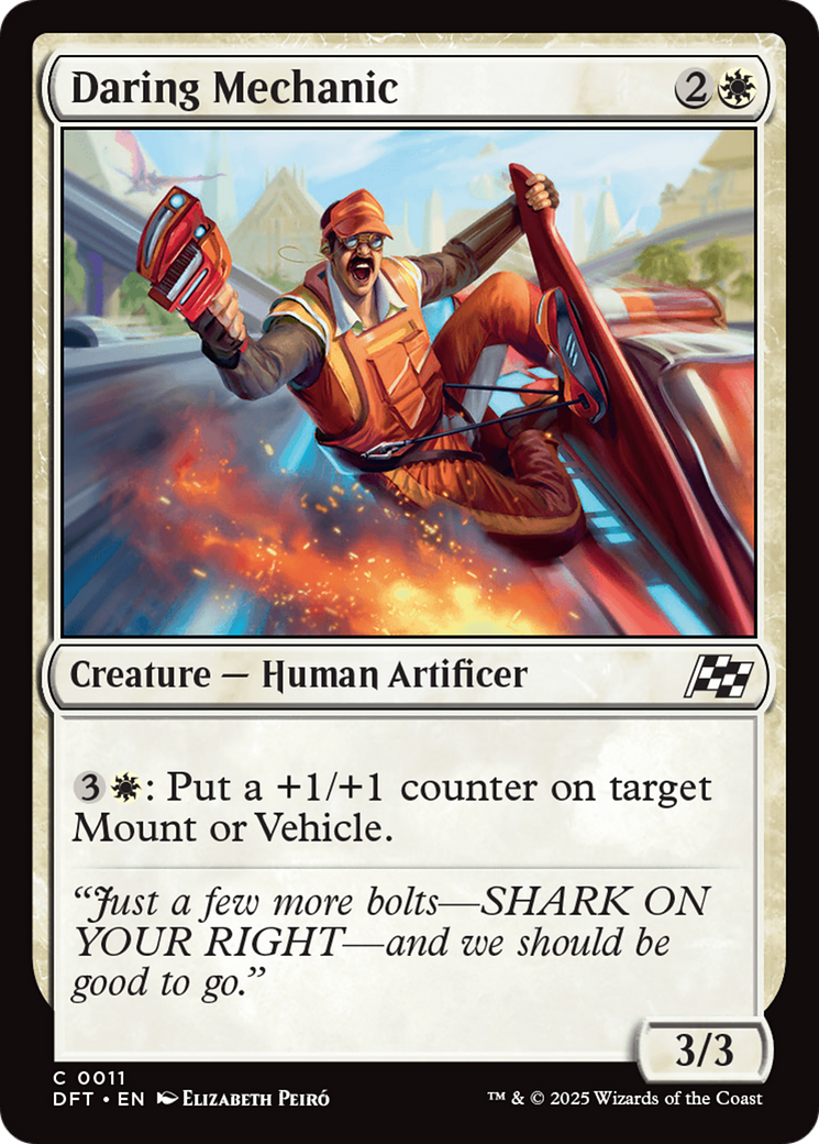 Daring Mechanic (DFT-011) [Aetherdrift] Foil MTG Single Wizards of the Coast