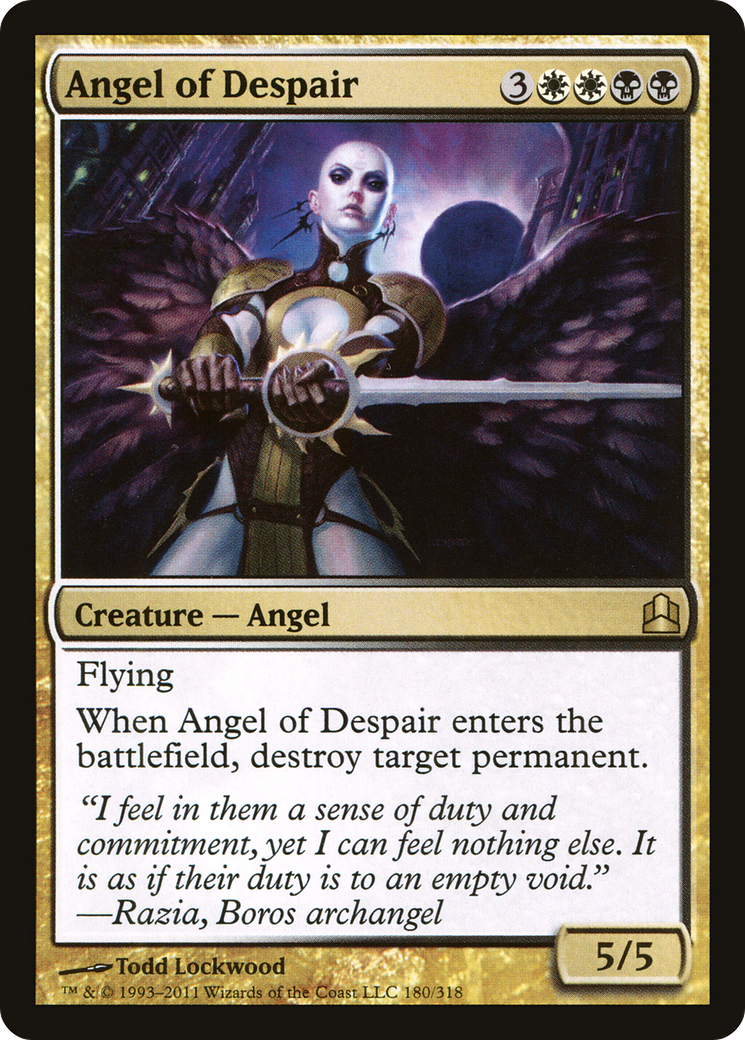 Angel of Despair (CMD-180) [Commander 2011] MTG Single Wizards of the Coast