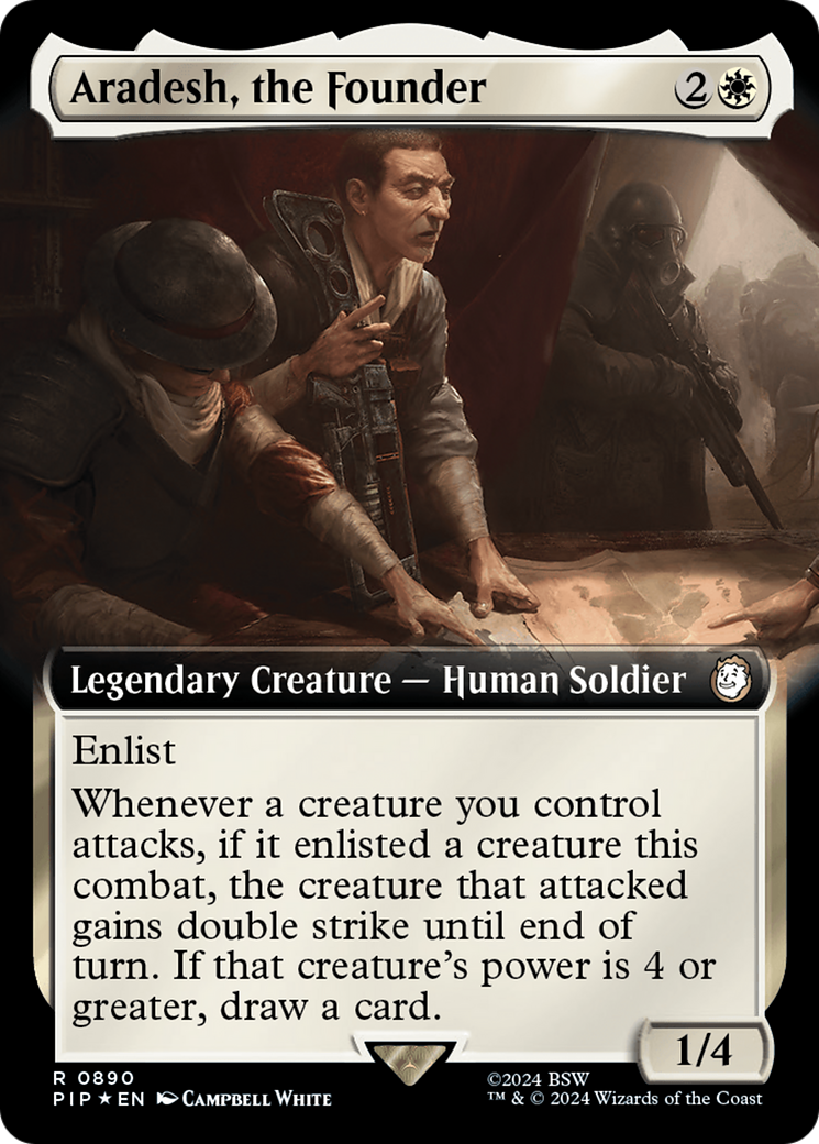 Aradesh, the Founder (Surge Foil) (PIP-890) [Fallout] (Extended Art) Foil MTG Single Wizards of the Coast