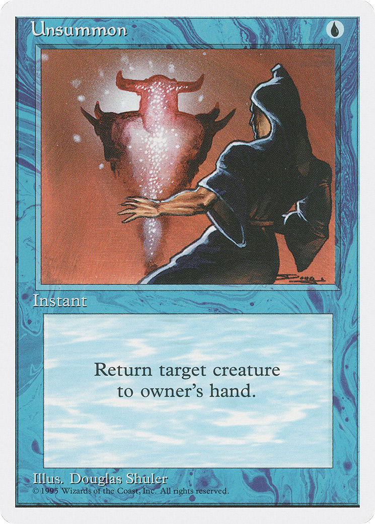 Unsummon (4ED-111) [Fourth Edition] MTG Single Wizards of the Coast