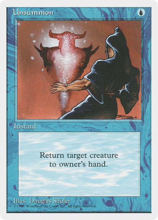 Unsummon (4ED-111) [Fourth Edition] MTG Single Wizards of the Coast