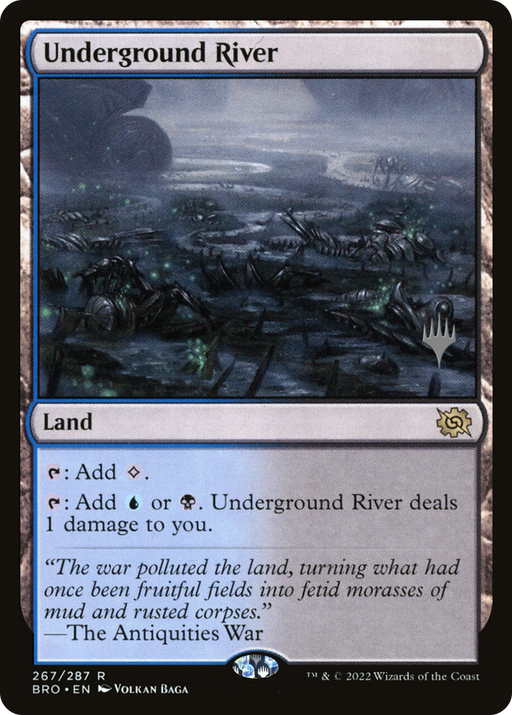 Underground River (PPBRO-267) [The Brothers' War Promos] Foil MTG Single Wizards of the Coast