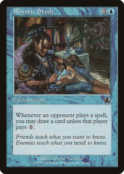 Rhystic Study (PCY-045) [Prophecy] Foil MTG Single Wizards of the Coast