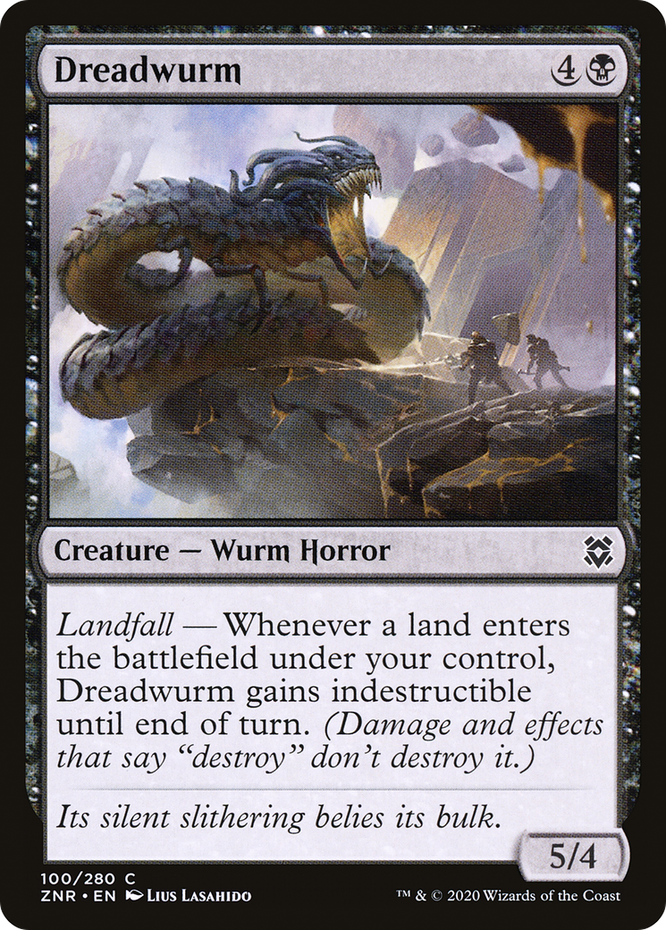 Dreadwurm (ZNR-100) [Zendikar Rising] Foil MTG Single Wizards of the Coast
