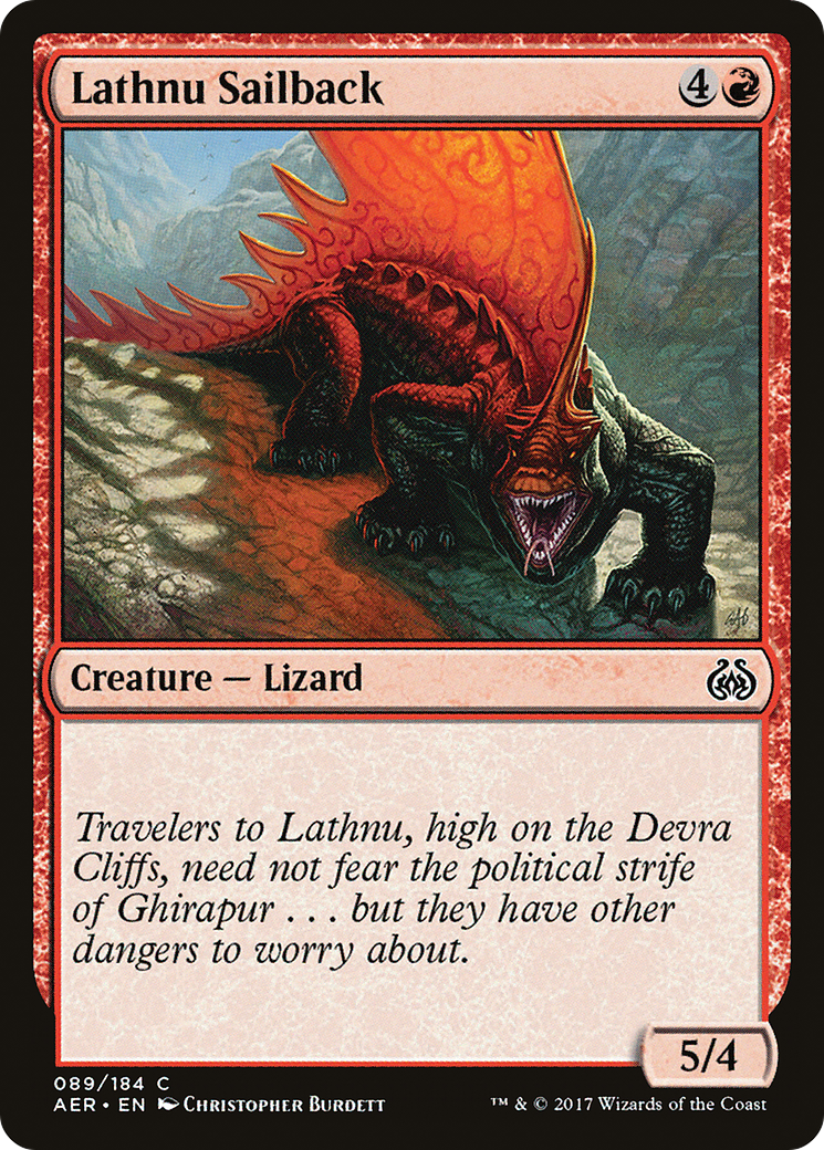 Lathnu Sailback (AER-089) [Aether Revolt] Foil MTG Single Wizards of the Coast