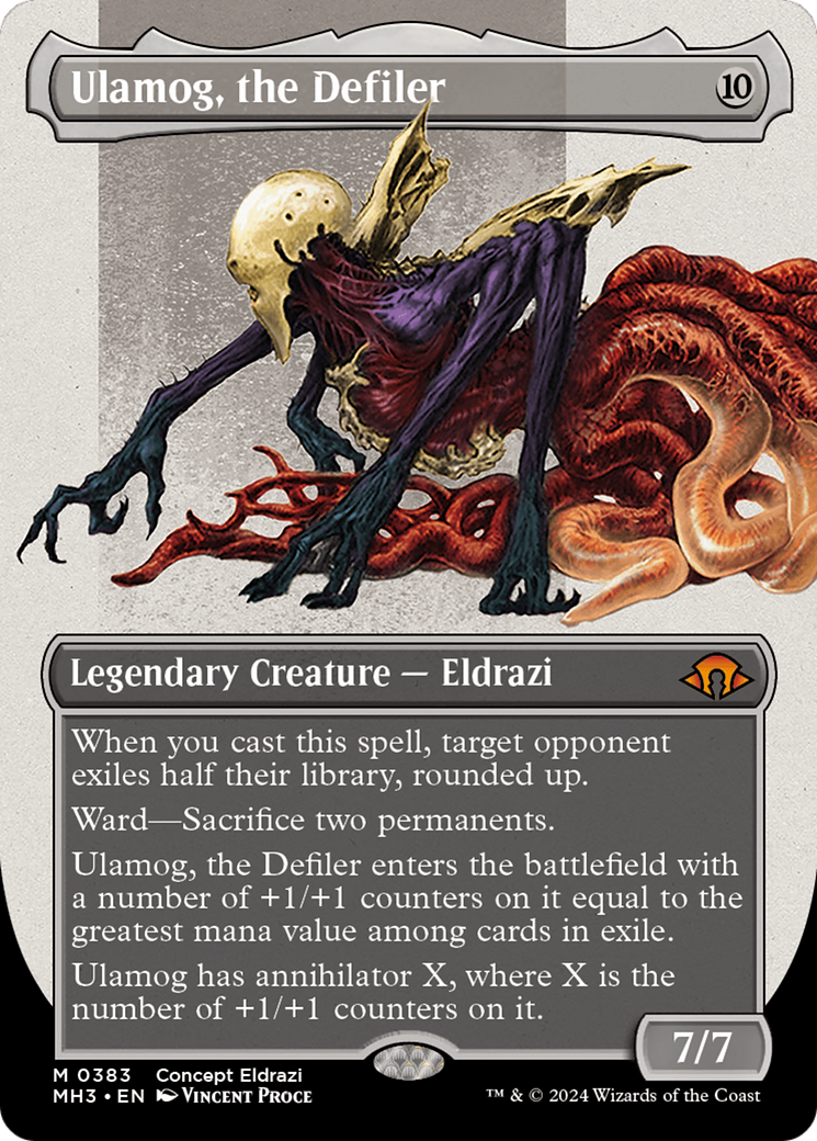 Ulamog, the Defiler (MH3-383) [Modern Horizons 3] (Borderless) MTG Single Modern Horizons 3
