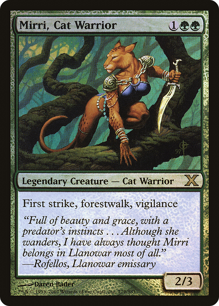 Mirri, Cat Warrior (10E-279★) [Tenth Edition] Foil MTG Single Wizards of the Coast
