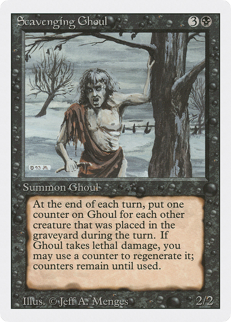 Scavenging Ghoul (3ED-128) [Revised Edition] MTG Single Wizards of the Coast