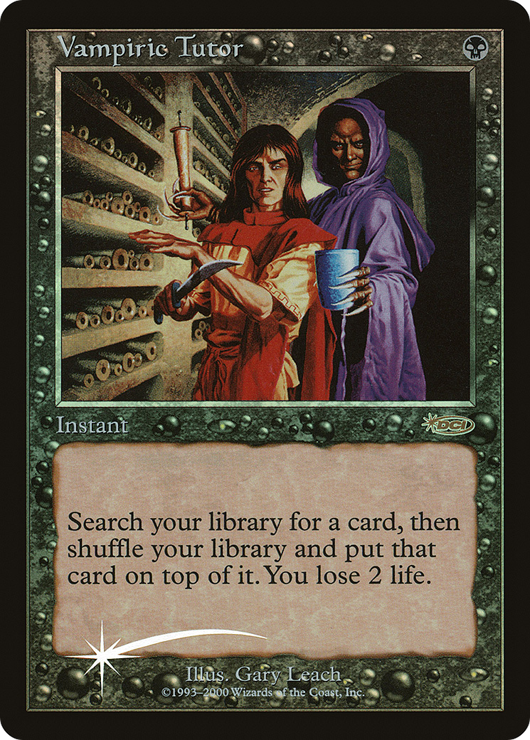 Vampiric Tutor (JDG-002) [Misc] Judge Gift Cards 2000 Foil MTG Single Wizards of the Coast