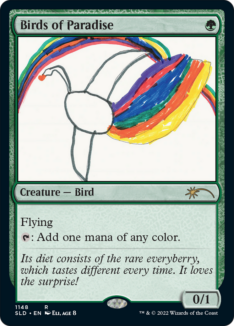 Birds of Paradise (1148) (SLD-1148) [Secret Lair] Drop MTG Single Wizards of the Coast