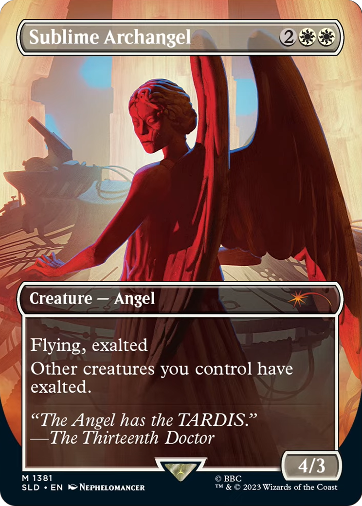 Sublime Archangel (SLD-1381) [Secret Lair] Drop (Borderless) MTG Single Wizards of the Coast